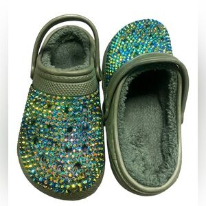 Crocs shoes with beautiful shine stones